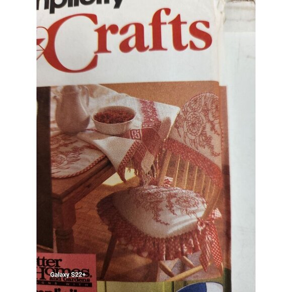 Chair Covers Sewing Pattern FF Uncut Simplicity Crafts 8918 One Size - Picture 7 of 8